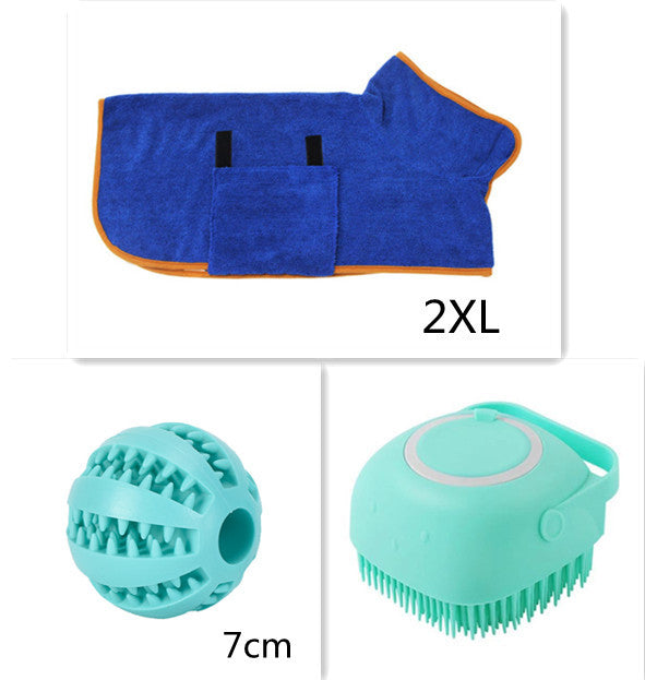 Silicone Dog Bath Massage Gloves Brush - My Store